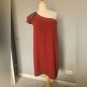 Francesca's Collection Embellished Chiffon Dress